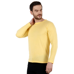 Solid Yellow Full sleeves T-shirt