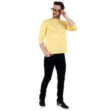 Load image into Gallery viewer, Solid Yellow Full sleeves T-shirt