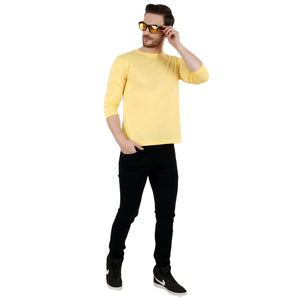 Solid Yellow Full sleeves T-shirt