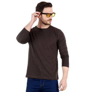 Solid Charcoal Full sleeves T-shirt