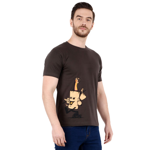 Smoking beer Charcoal T-shirt