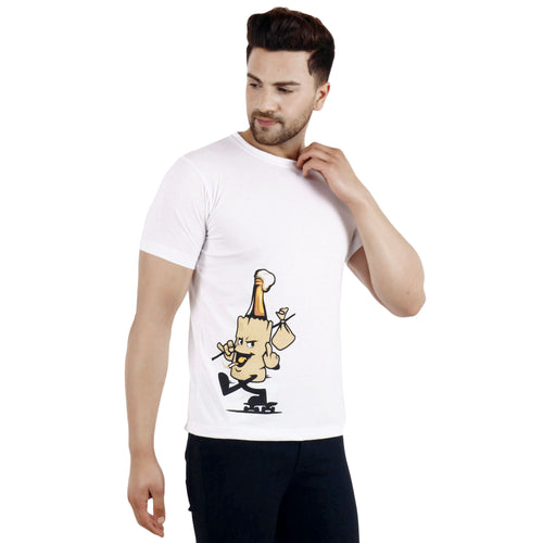 Smoking beer White T-shirt