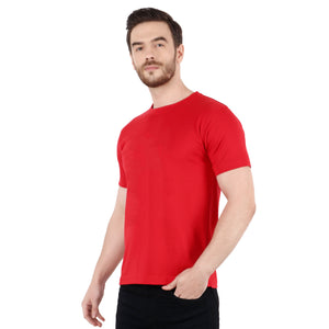 Solid Red Crew neck T-shirt